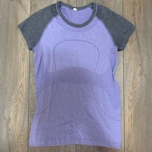Lululemon Swiftly Tech Top size 10 purple and grey